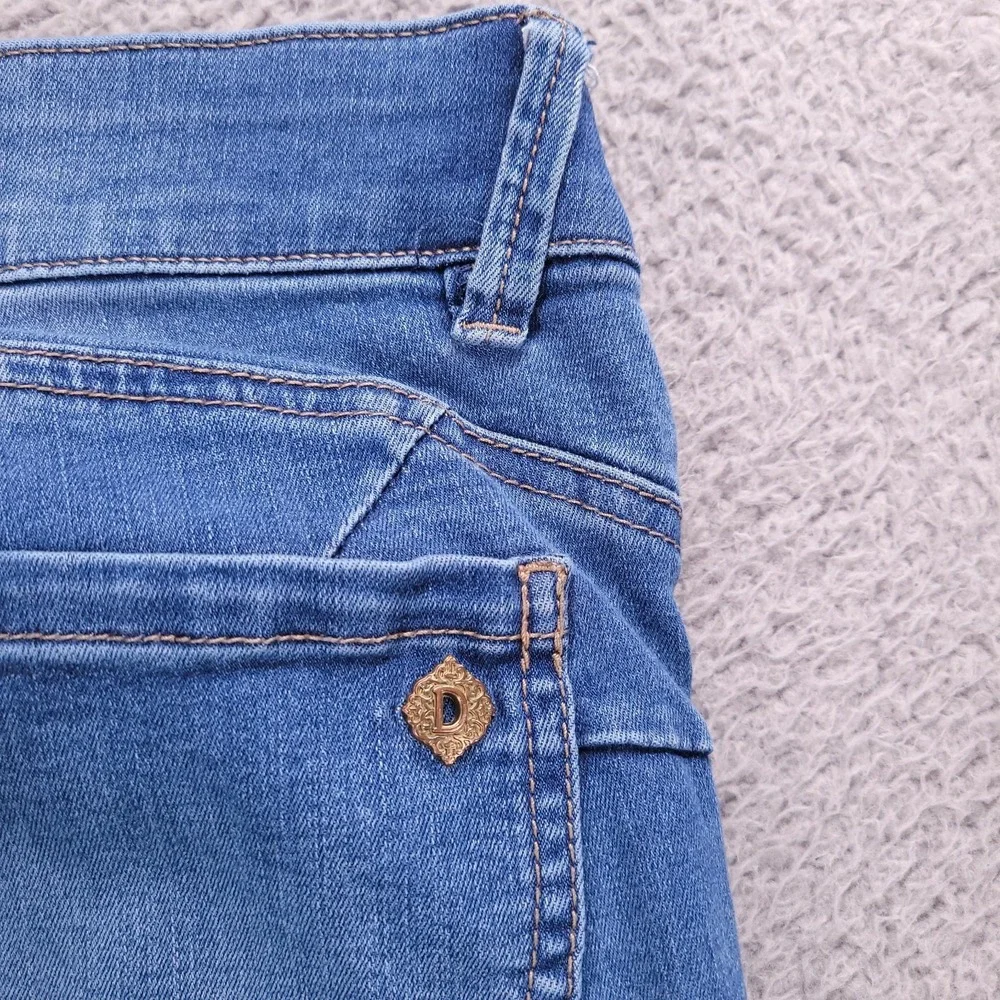 DEMOCRACY Jeans Size 14 Skinny Ankle Mid Rise Medium Wash Stretch Denim